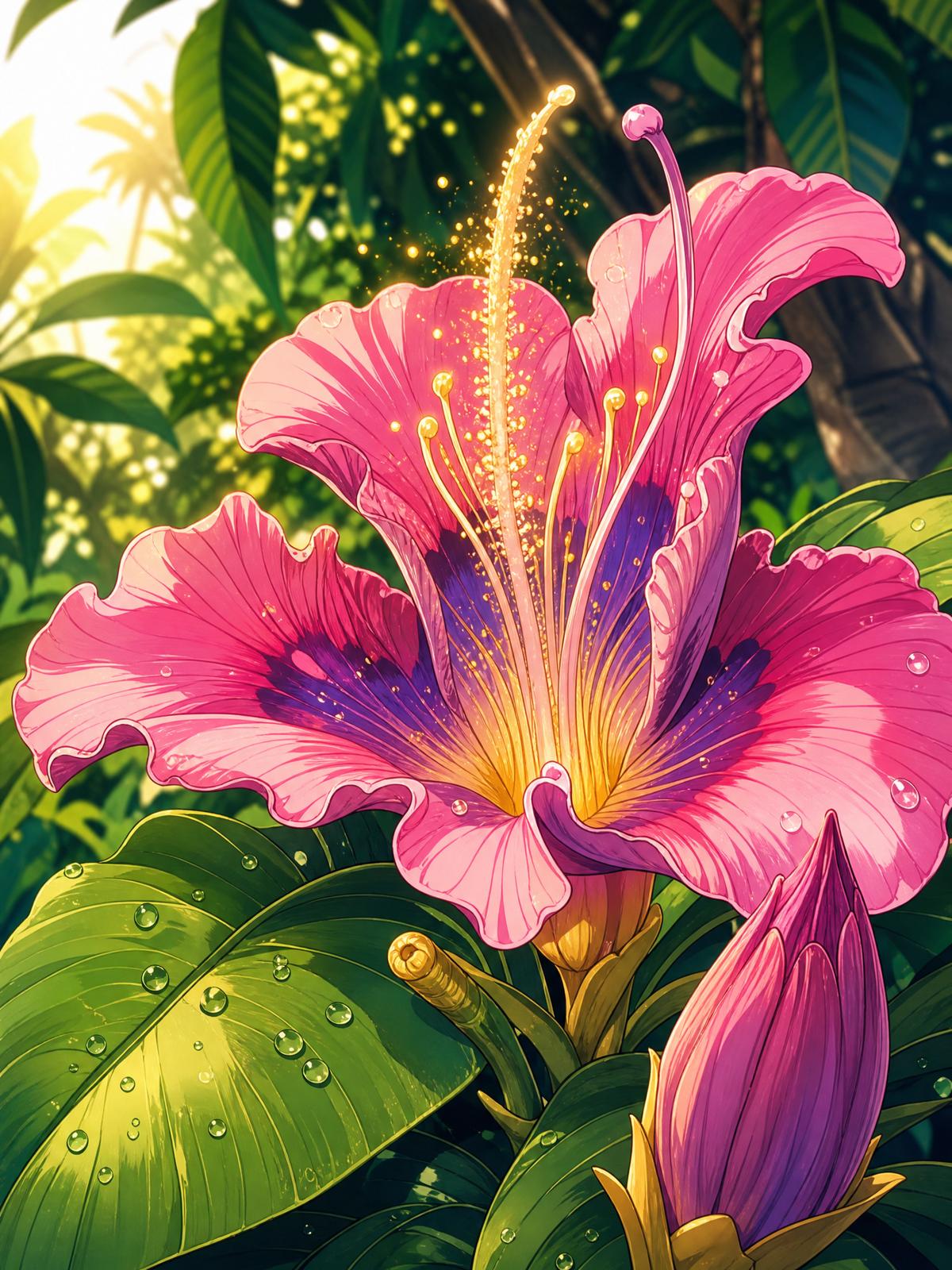 糖心【糖心植物视频】热带雨林珍稀兰花完整开花视频教程